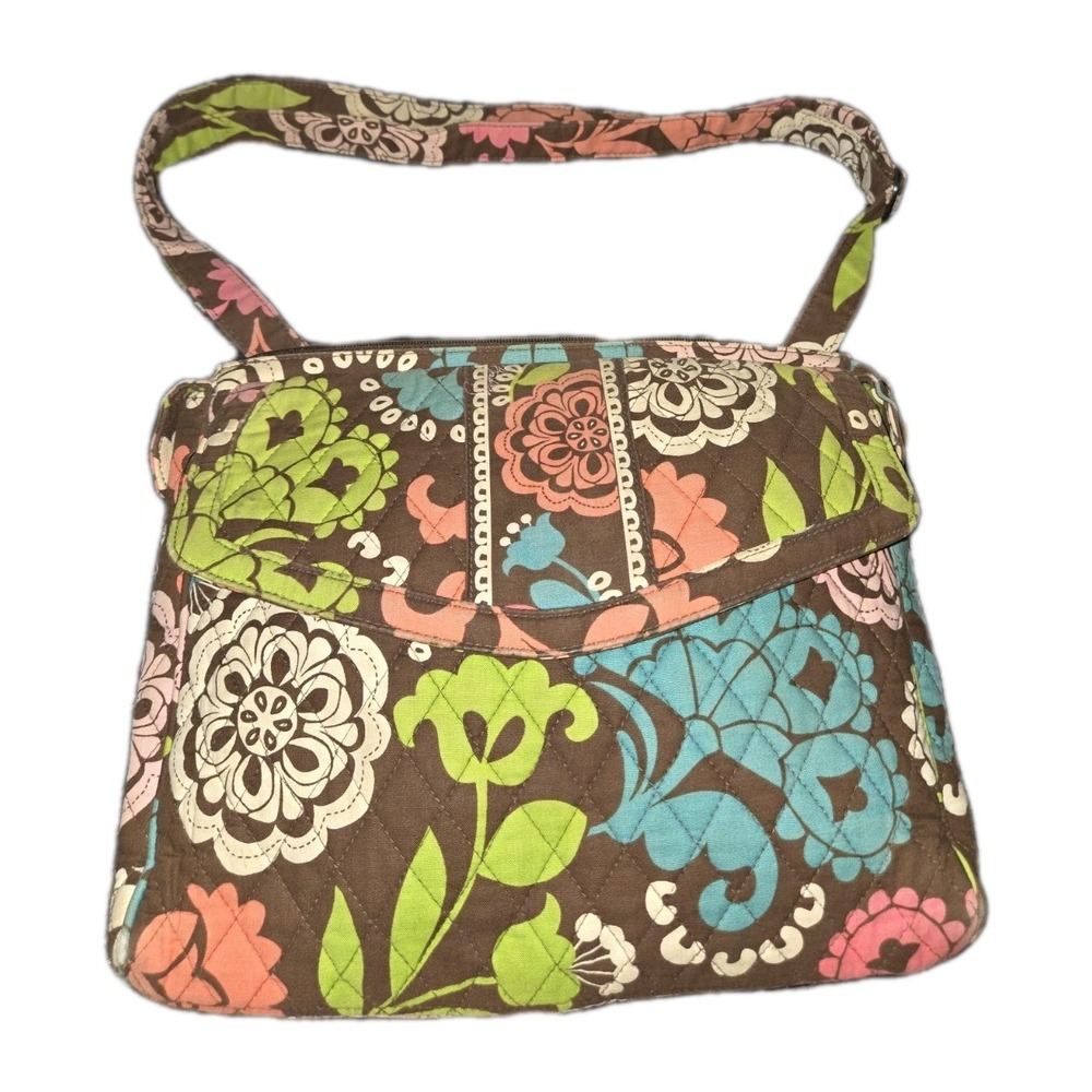 Vera Bradley Floral Tablet Hipster Shoulder/Crossbody Bag Retired Pattern Lola